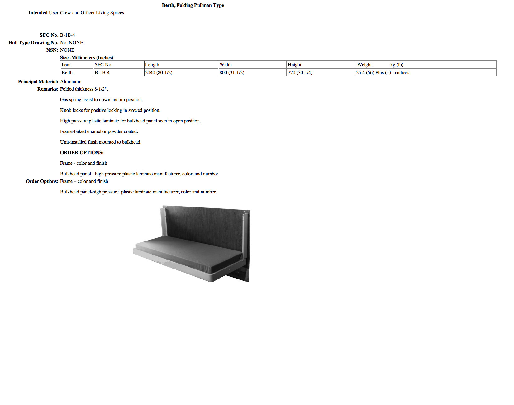 ba cabin size